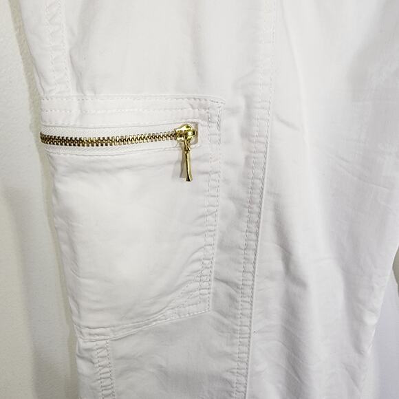 Chico's Crop Pants The Ultimate Fit Comfort Waist Luxe Utility Slim Size 1 US 8 - Picture 6 of 10